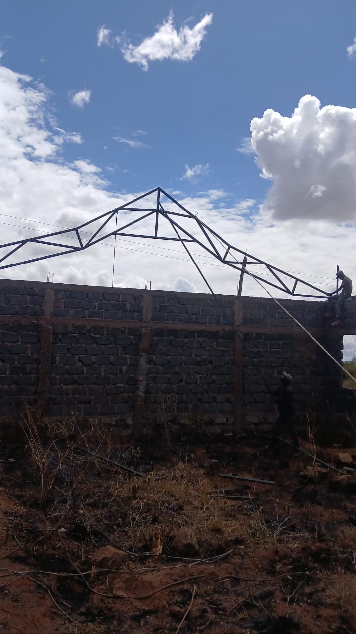 Steel Roof Frame - Roofing project in Voi, Taita Taveta by Prepegola Builders